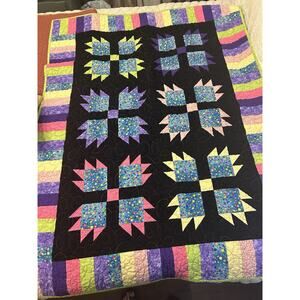 Machine Quilted Blanket 56” long, 43” wide